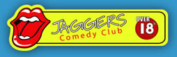 <Jaggers comedy club logo>